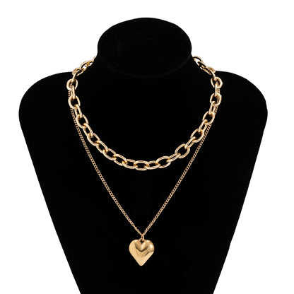 Chain Collarbone Necklace Retro Simple