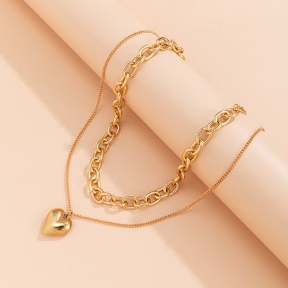 Chain Collarbone Necklace Retro Simple